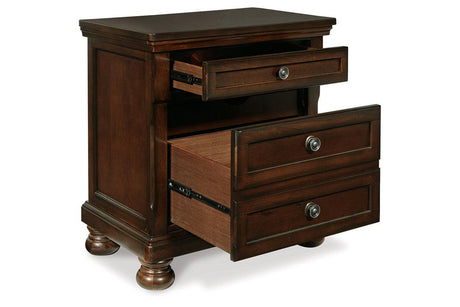 Porter Rustic Brown Nightstand by Ashley at Eve Furniture