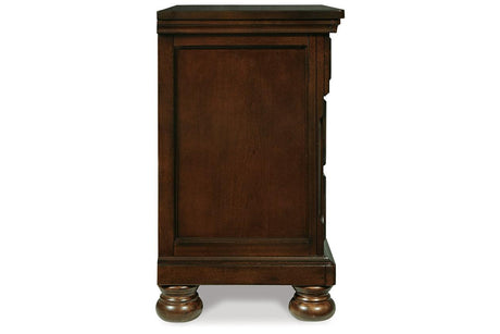 Porter Rustic Brown Nightstand by Ashley at Eve Furniture