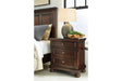 Porter Rustic Brown Nightstand by Ashley at Eve Furniture