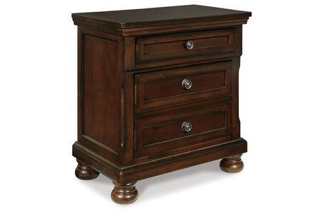 Porter Rustic Brown Nightstand by Ashley at Eve Furniture