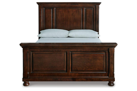 Porter Rustic Brown Queen Panel Bed by Ashley at Eve Furniture