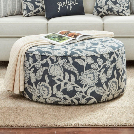 Porthcawl Floral Multi Ottoman by Furniture of America at Eve Furniture