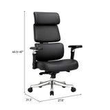 Portia Office Chair Black by Zuomod at Eve Furniture