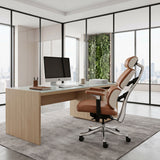 Portia Office Chair Brown by Zuomod at Eve Furniture