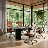 Portia Office Chair Brown by Zuomod at Eve Furniture
