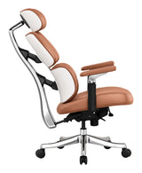 Portia Office Chair Brown by Zuomod at Eve Furniture
