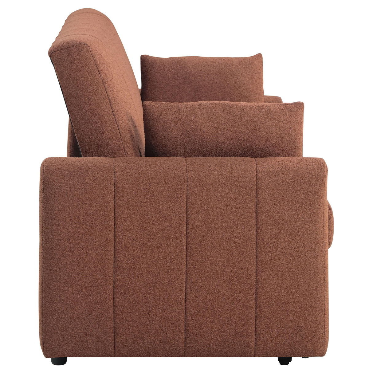 Portland Boucle Upholstered Sleeper Sofa Bed Copper by Coaster at Eve Furniture