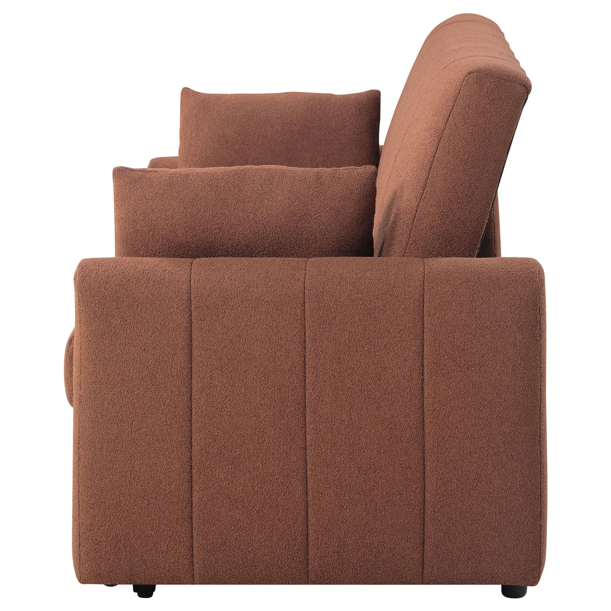 Portland Boucle Upholstered Sleeper Sofa Bed Copper by Coaster at Eve Furniture