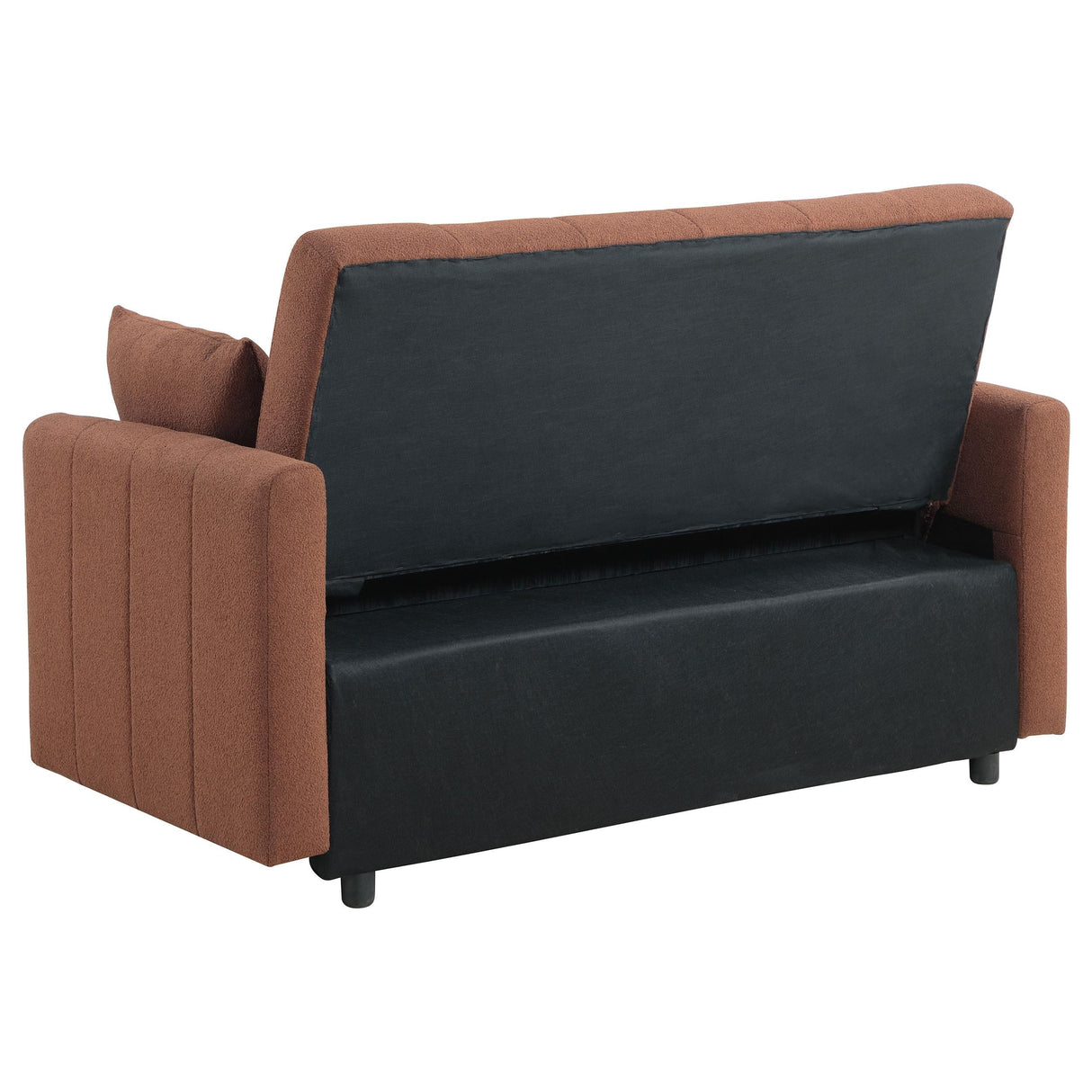 Portland Boucle Upholstered Sleeper Sofa Bed Copper by Coaster at Eve Furniture