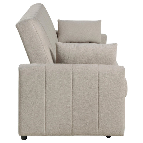 Portland Boucle Upholstered Sleeper Sofa Bed Latte by Coaster at Eve Furniture
