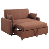 Portland Boucle Upholstered Sleeper Sofa Bed Copper by Coaster at Eve Furniture
