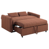 Portland Boucle Upholstered Sleeper Sofa Bed Copper by Coaster at Eve Furniture