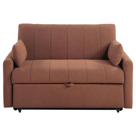 Portland Boucle Upholstered Sleeper Sofa Bed Copper by Coaster at Eve Furniture