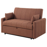 Portland Boucle Upholstered Sleeper Sofa Bed Copper by Coaster at Eve Furniture
