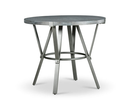 Portland Gray Round Counter Height Dining Set by Steve Silver at Eve Furniture