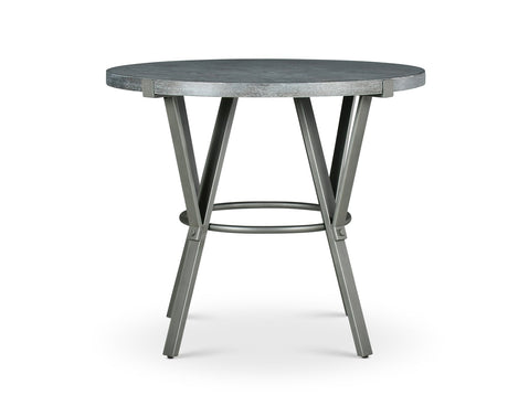 Portland Gray Round Counter Height Dining Set by Steve Silver at Eve Furniture