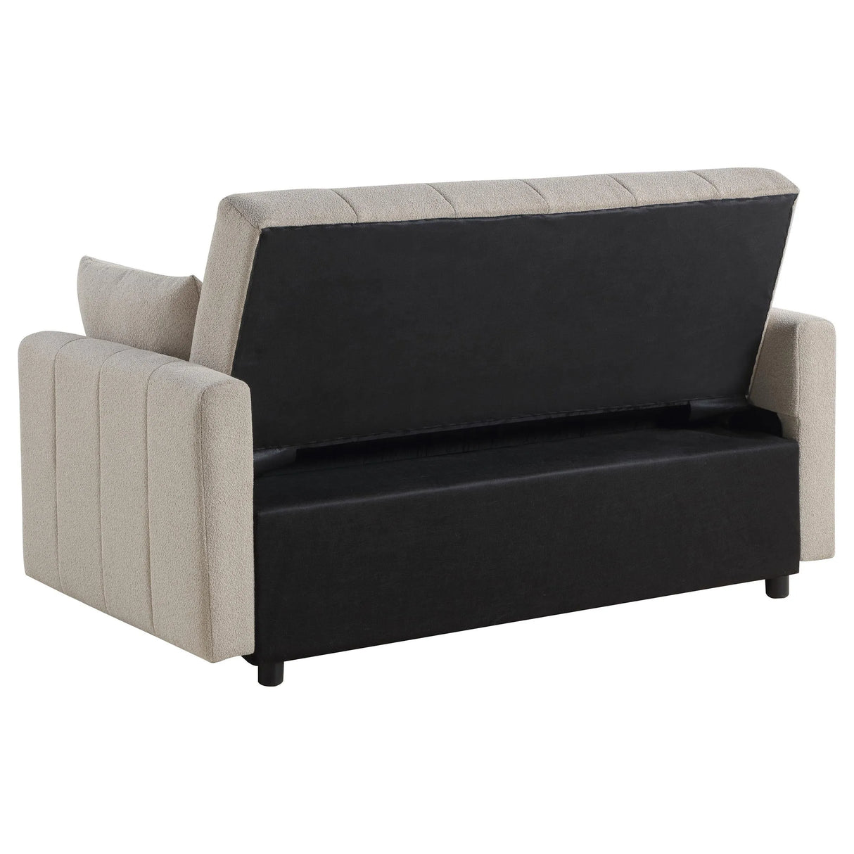 Portland Boucle Upholstered Sleeper Sofa Bed Latte by Coaster at Eve Furniture