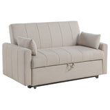 Portland Boucle Upholstered Sleeper Sofa Bed Latte by Coaster at Eve Furniture