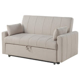 Portland Boucle Upholstered Sleeper Sofa Bed Latte by Coaster at Eve Furniture
