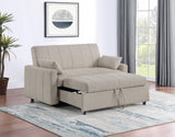 Portland Boucle Upholstered Sleeper Sofa Bed Latte by Coaster at Eve Furniture