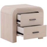 Portland Nightstand, Bleach Natural by Dovetail at Eve Furniture