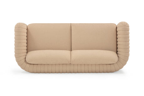 Porto Honey Boucle Sofa by TOV Furniture at Eve Furniture