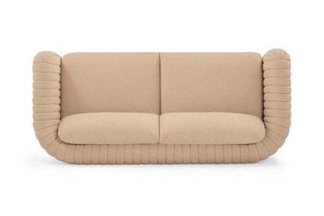 Porto Honey Boucle Sofa by TOV Furniture at Eve Furniture