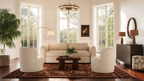 Porto Honey Boucle Sofa by TOV Furniture at Eve Furniture