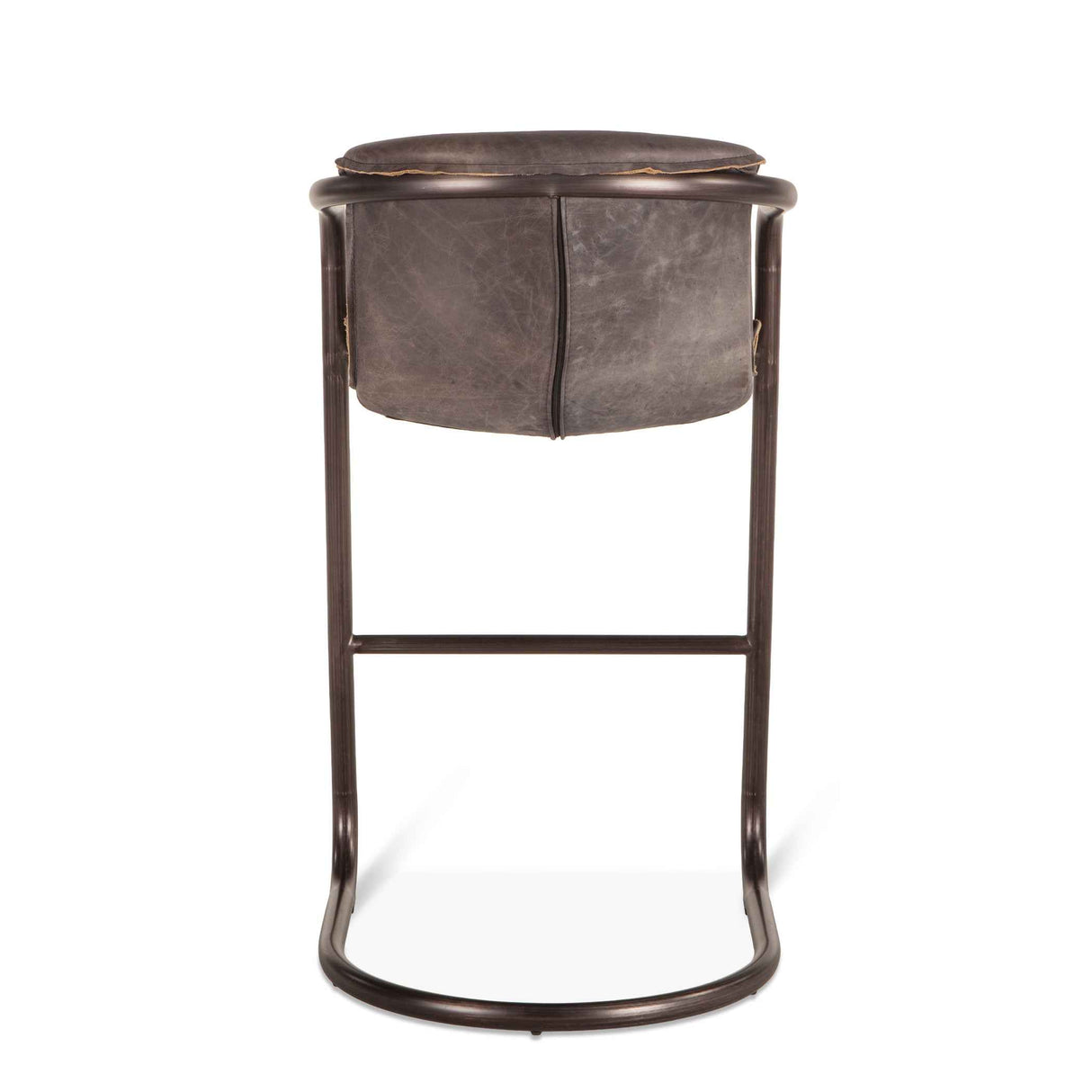 Portofino 22" Bar Chair in Antique Ebony Leather by Home Trends & Design at Eve Furniture