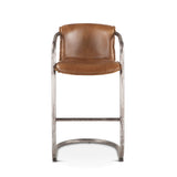 Portofino 22" Bar Chair in Berham Chestnut Leather by Home Trends & Design at Eve Furniture