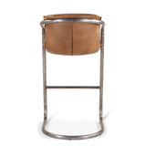 Portofino 22" Bar Chair in Berham Chestnut Leather by Home Trends & Design at Eve Furniture