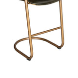 Portofino 22" Bar Chair in Emerald Green Leather by Home Trends & Design at Eve Furniture