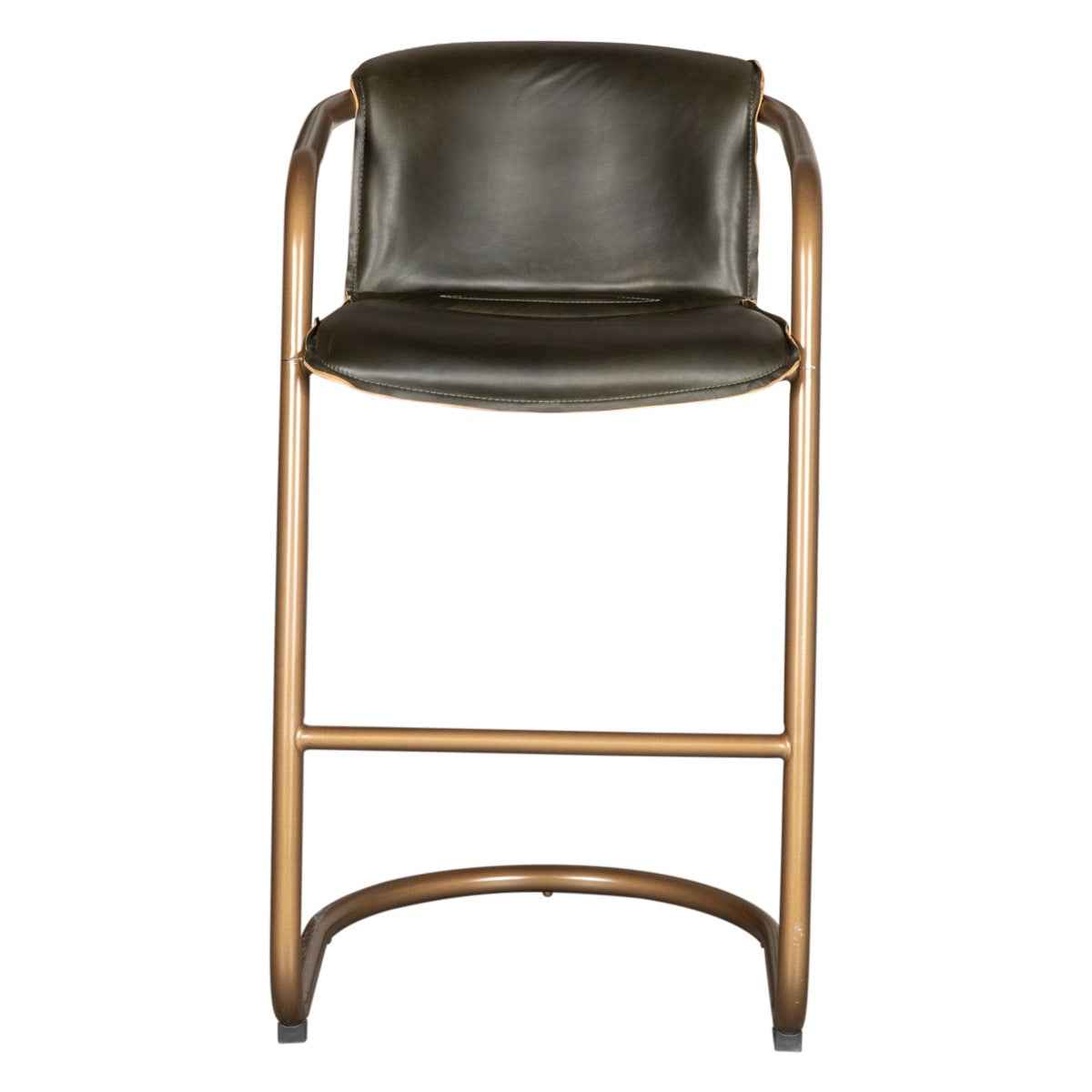 Portofino 22" Bar Chair in Emerald Green Leather by Home Trends & Design at Eve Furniture