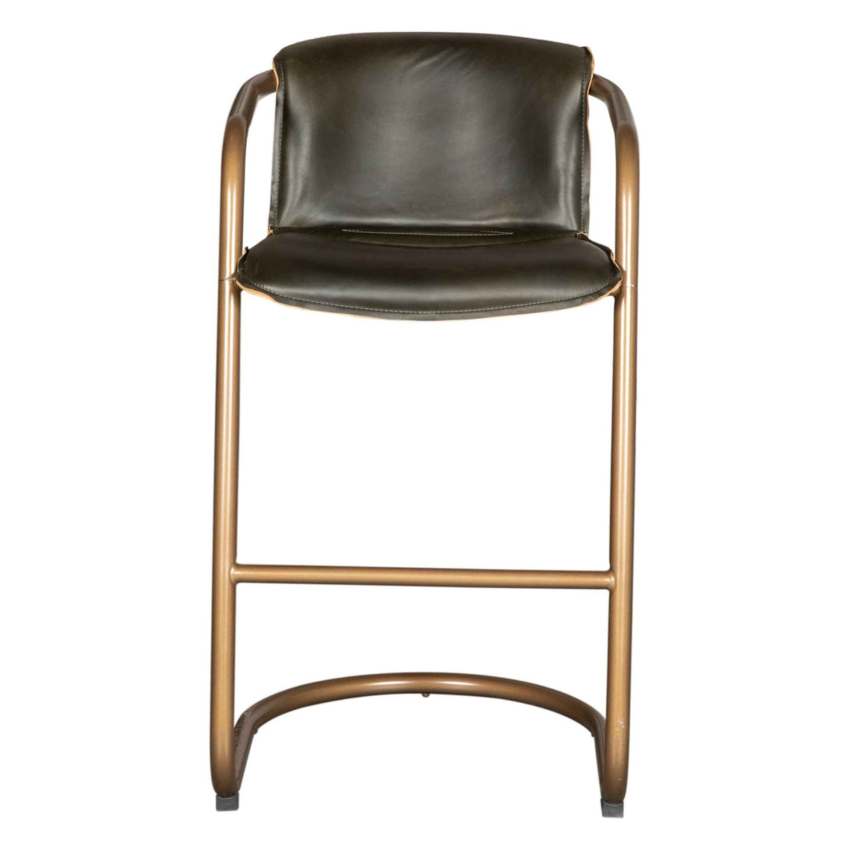 Portofino 22" Bar Chair in Emerald Green Leather by Home Trends & Design at Eve Furniture