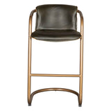 Portofino 22" Bar Chair in Emerald Green Leather by Home Trends & Design at Eve Furniture