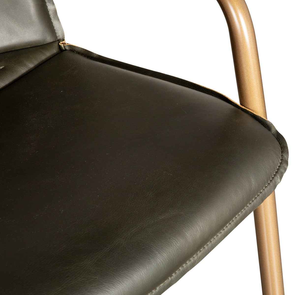 Portofino 22" Bar Chair in Emerald Green Leather by Home Trends & Design at Eve Furniture