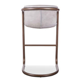 Portofino 22" Bar Chair in Vintage White Leather by Home Trends & Design at Eve Furniture