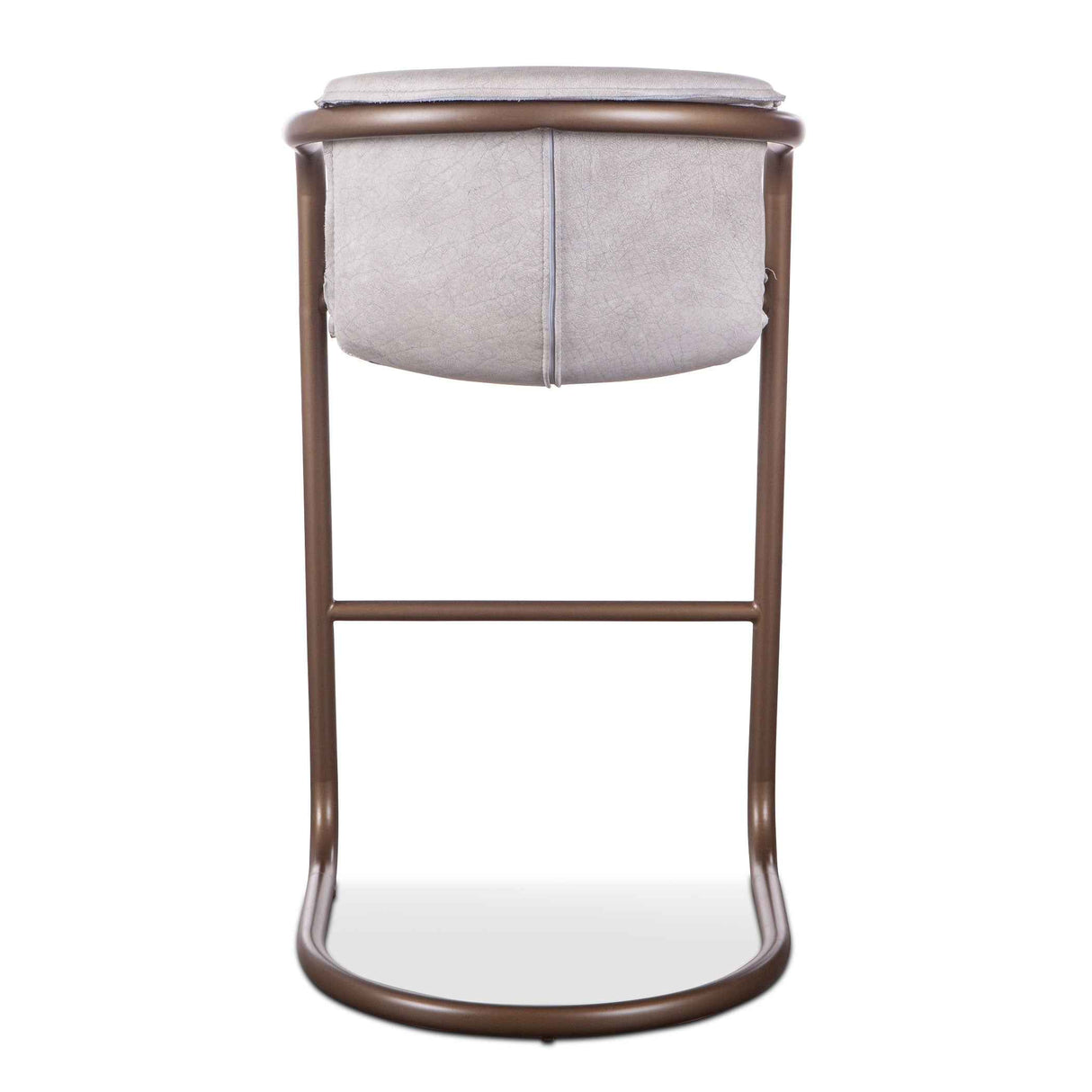 Portofino 22" Bar Chair in Vintage White Leather by Home Trends & Design at Eve Furniture