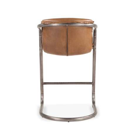 Portofino 22" Counter Chair in Berham Chestnut Top Grain Leather by Home Trends & Design at Eve Furniture