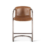 Portofino 22" Counter Chair in Berham Chestnut Top Grain Leather by Home Trends & Design at Eve Furniture