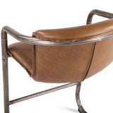 Portofino 22" Counter Chair in Berham Chestnut Top Grain Leather by Home Trends & Design at Eve Furniture