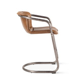 Portofino 22" Counter Chair in Berham Chestnut Top Grain Leather by Home Trends & Design at Eve Furniture