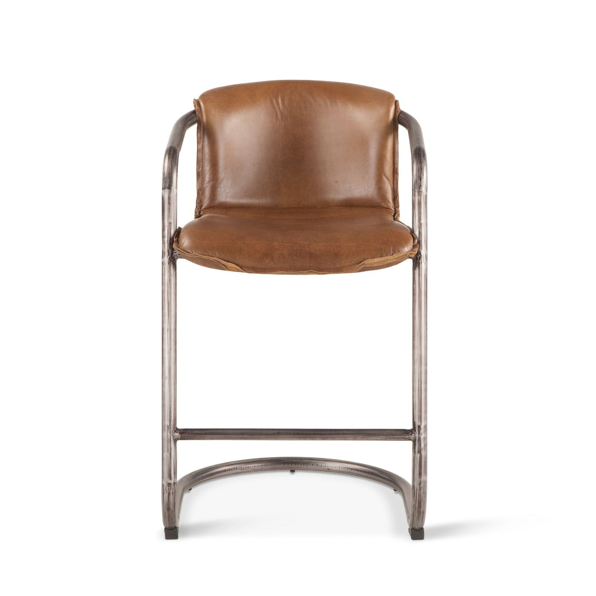Portofino 22" Counter Chair in Berham Chestnut Top Grain Leather by Home Trends & Design at Eve Furniture