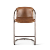 Portofino 22" Counter Chair in Berham Chestnut Top Grain Leather by Home Trends & Design at Eve Furniture