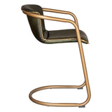 Portofino 22" Counter Chair in Emerald Green Leather by Home Trends & Design at Eve Furniture
