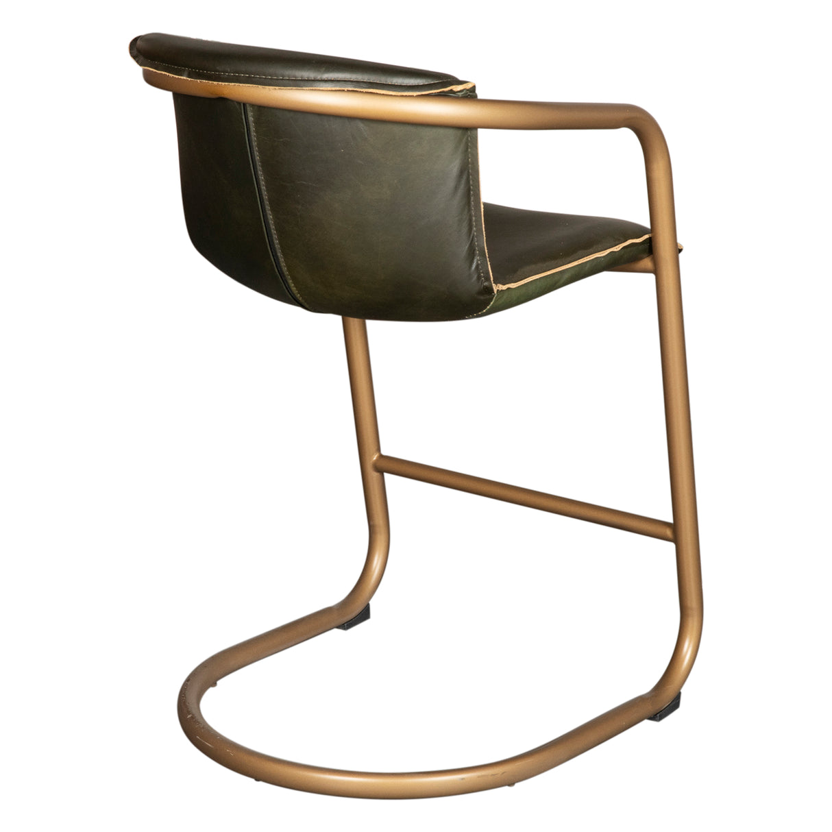 Portofino 22" Counter Chair in Emerald Green Leather by Home Trends & Design at Eve Furniture