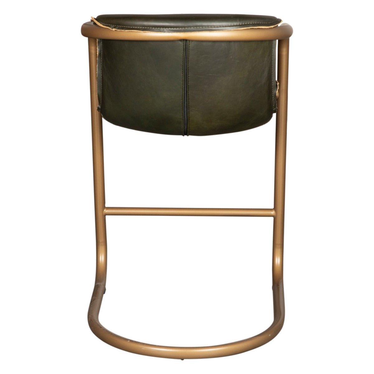 Portofino 22" Counter Chair in Emerald Green Leather by Home Trends & Design at Eve Furniture