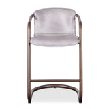 Portofino 22" Counter Chair in Vintage White Top Grain Leather by Home Trends & Design at Eve Furniture