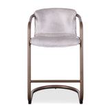 Portofino 22" Counter Chair in Vintage White Top Grain Leather by Home Trends & Design at Eve Furniture