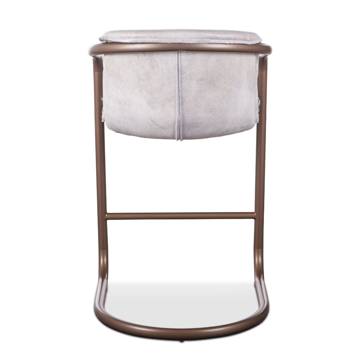 Portofino 22" Counter Chair in Vintage White Top Grain Leather by Home Trends & Design at Eve Furniture
